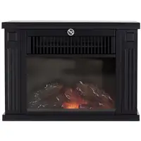 Chimenea Eléctrica Pequeña Efecto Llamas 600/1200W Termostado 34x17x25cm HOMCOM Chimenea Eléctrica Pequeña Efecto Llamas 600/1200W Termostado 34x17x25cm HOMCOM