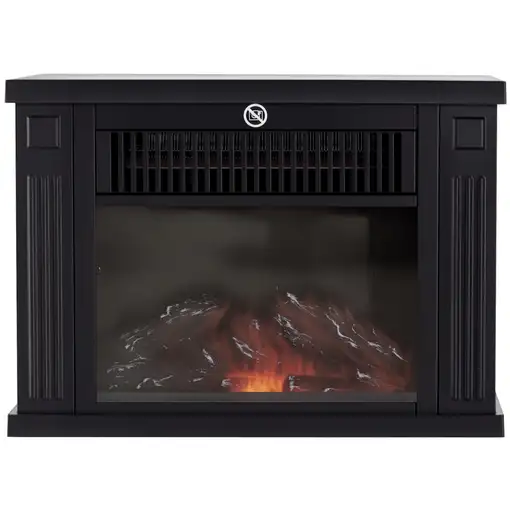 Chimenea Eléctrica Pequeña Efecto Llamas 600/1200W Termostado 34x17x25cm HOMCOM Chimenea Eléctrica Pequeña Efecto Llamas 600/1200W Termostado 34x17x25cm HOMCOM