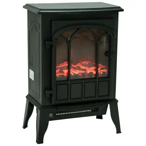 Chimenea Eléctrica de Pie Decorativa Calefactor Estufa 1000/2000W HOMCOM Chimenea Eléctrica de Pie Decorativa Calefactor Estufa 1000/2000W HOMCOM