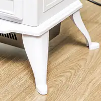 Chimenea Eléctrica 1000W/2000W con Ventanas 45x28,5x54 cm Blanco HOMCOM Chimenea Eléctrica 1000W/2000W con Ventanas 45x28,5x54 cm Blanco HOMCOM