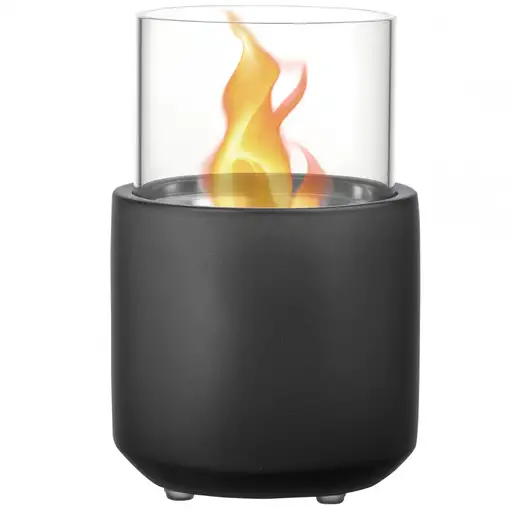 Chimenea Bioetanol Sobremesa Capacidad 0,4 L Combustión 2,5h 12x12x19 cm HOMCOM