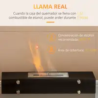 Chimenea de Bioetanol Sobremesa 7000 BTU 60x26x50 cm Negro HOMCOM Chimenea de Bioetanol Sobremesa 7000 BTU 60x26x50 cm Negro HOMCOM