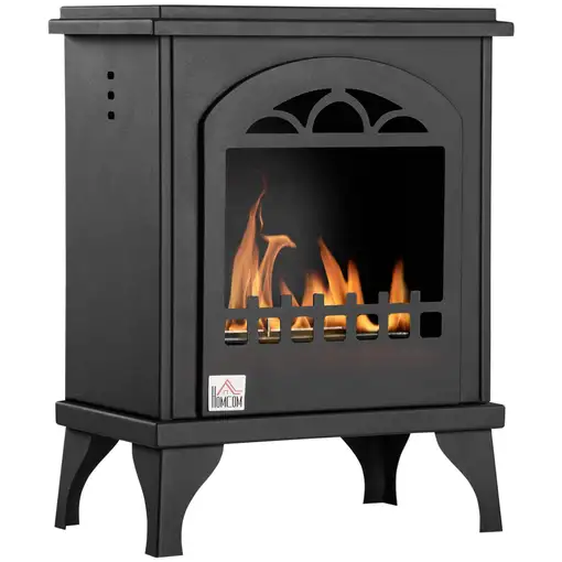 Chimenea de Bioetanol 7000 BTU con Tanque de 1,2 L 41x25x54 cm Negro HOMCOM Chimenea de Bioetanol 7000 BTU con Tanque de 1,2 L 41x25x54 cm Negro HOMCOM