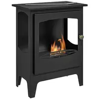 Chimenea de Etanol 7000BTU Tanque de 0,9 L 39x26x54 cm Negro HOMCOM Chimenea de Etanol 7000BTU Tanque de 0,9 L 39x26x54 cm Negro HOMCOM