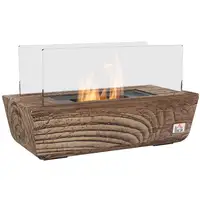 Chimenea Bioetanol Sobremesa Capacidad de 150 ml 33x16x18 cm Roble HOMCOM Chimenea Bioetanol Sobremesa Capacidad de 150 ml 33x16x18 cm Roble HOMCOM