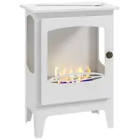 Chimenea de Bioetanol 7000BTU Tanque de 0,9 L 39x26x54 cm Negro HOMCOM