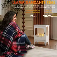 Chimenea de Bioetanol 7000BTU Tanque de 0,9 L 39x26x54 cm Negro HOMCOM