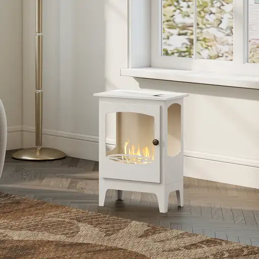 Chimenea de Bioetanol 7000BTU Tanque de 0,9 L 39x26x54 cm Negro HOMCOM