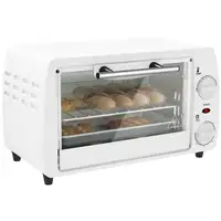 Horno Eléctrico Sobremesa 10 Litros 750W 36,5x26x22 cm Blanco HOMCOM