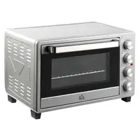 Mini Horno Eléctrico 32L 1600W 52,2x38,1x33,5 cm Plata HOMCOM