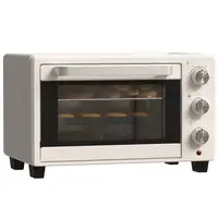 Horno Eléctrico de Sobremesa de 21L 1400W con Temporizador Crema HOMCOM