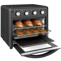 Horno Eléctrico Multifunción de Sobremesa de 30L 1600W 43x39x39cm Negro HOMCOM