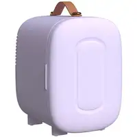 Nevera Pequeña 4L para Enfriar y Calentar 20,3x26,3x28 cm Violeta HOMCOM