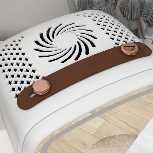 Nevera Cosméticos 6L 9V con Puerta con Espejo 24,3x19,4x35,6 cm Blanco HOMCOM