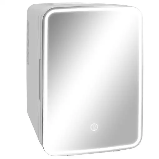 Nevera Cosméticos 10L Extrasilenciosa 12V/240V para Enfriar y Calentar HOMCOM