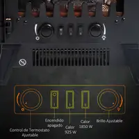 Chimenea Eléctrica Portátil 925W/1800W con Efecto de Llama 36x25,5x41,5cm HOMCOM Chimenea Eléctrica Portátil 925W/1800W con Efecto de Llama 36x25,5x41,5cm HOMCOM