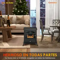 Chimenea de Bioetanol con Tanque de 0,9 L 45x28x54 cm Negro HOMCOM Chimenea de Bioetanol con Tanque de 0,9 L 45x28x54 cm Negro HOMCOM