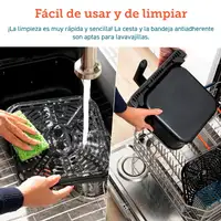 Freidora de aire negra 1700W, 6,4 litros Dual Blaze Chef Edition COSORI