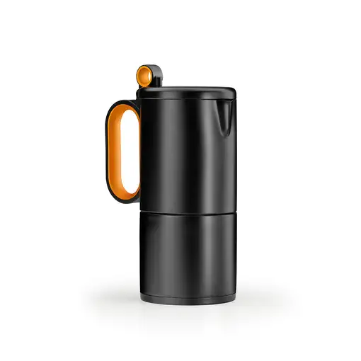 Cafeteras italianas Negro 6 cups A170414 BRA