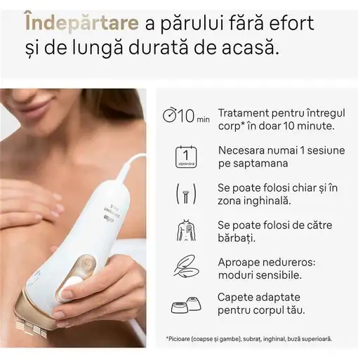 Braun PL5152 Luz pulsada intensa (IPL) Oro, Blanco