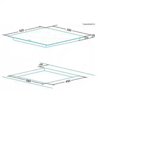 Placa vitrocerámica 922271981 EDESA