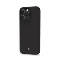 Celly Cromo funda para teléfono móvil 17 cm (6.7\) Negro