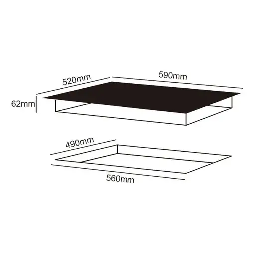 Placa de inducción AI3602 ASPES