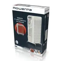 Rowenta BU2620 Interior Gris 2000 W Radiador de aceite eléctrico