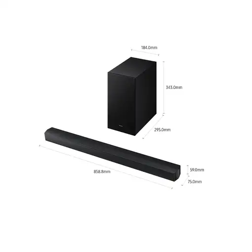 Samsung B-Series Barra de sonido B450F Serie B 2.1 con Subwoofer y Dolby 2.0 2025