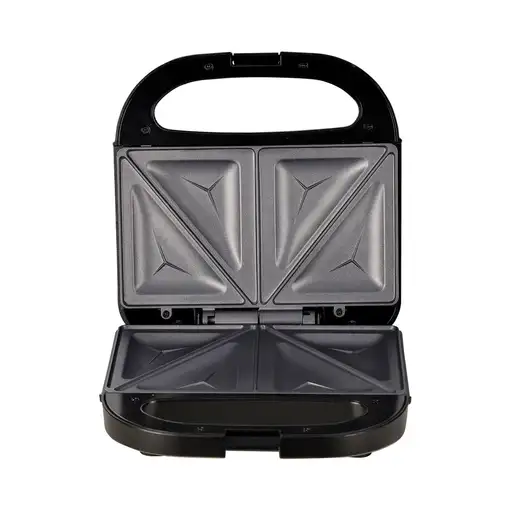 Swiss Home Petit Sandwichera 750W negro brillante con revestimiento antiadherente