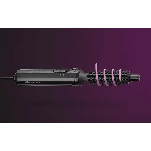 Braun Satin Hair 1 AS110 Cepillo de aire caliente Caliente Negro 200 W 2 m
