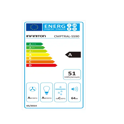 Infiniton CMPTRAL-SS90 Negro, Acero inoxidable