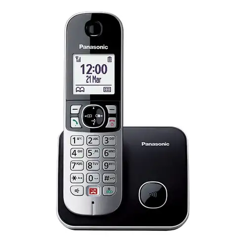 Panasonic KX-TG6852SPB teléfono Teléfono DECT Identificador de llamadas Negro, Gr