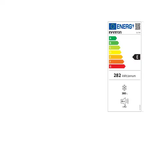 Infiniton CL-73H frigorífico Independiente 380 L E Blanco