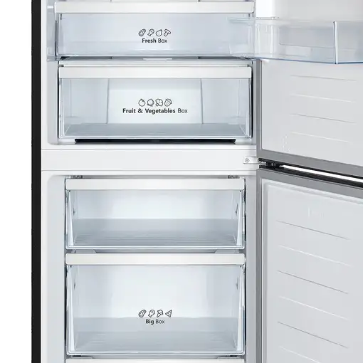 Nevera y congelador Independiente 304 L Negro 924271309 EDESA