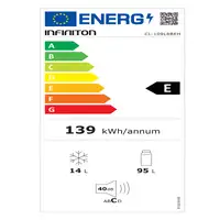 Nevera y congelador Independiente 109 L Blanco CL-109L8BEH INFINITON