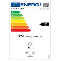 Infiniton CL-42L5WED frigorífico Encimera 41 L E Blanco