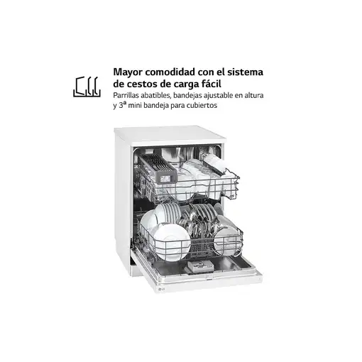 Lavavajillas 600 mm 14 place settings DF142FW LG