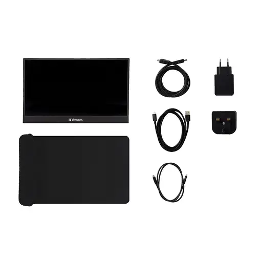 Verbatim 49590 pantalla para PC 35,6 cm (14\) 1920 x 1080 Pixeles Full HD LCD Negr