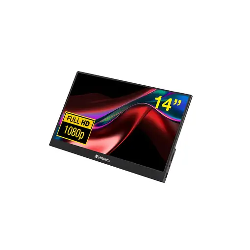 Verbatim 49590 pantalla para PC 35,6 cm (14\) 1920 x 1080 Pixeles Full HD LCD Negr