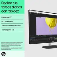 HP 27 inch All-in-One 27-cr0075ns PC Intel® Core™ i5 i5-1335U 16 GB DDR4-SDRAM 512