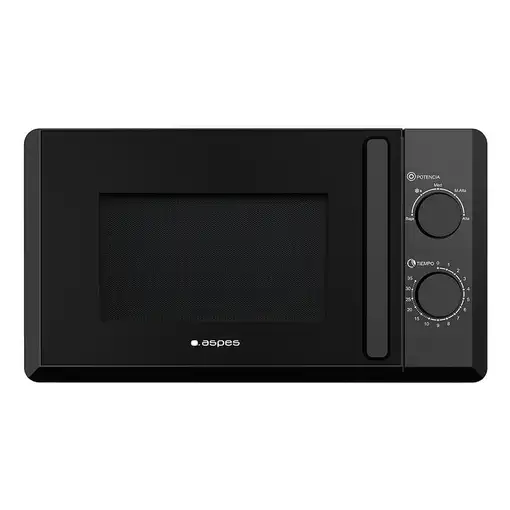 Aspes AMW2700N microondas Negro Solo microondas Encimera 20 L 700 W