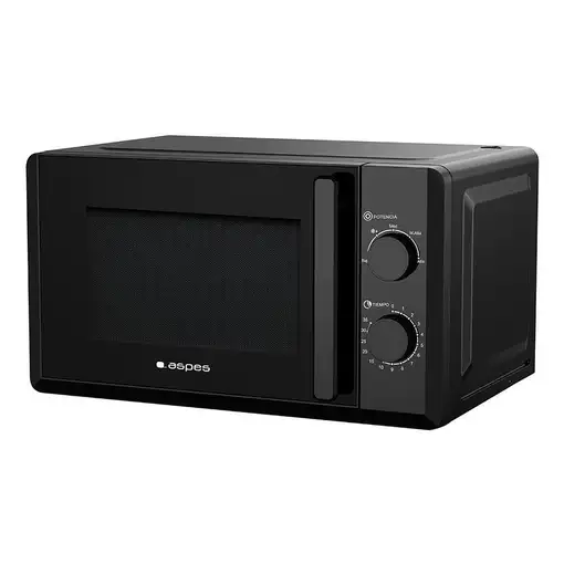 Aspes AMW2700N microondas Negro Solo microondas Encimera 20 L 700 W