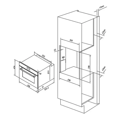 Horno 56 L Negro 02824 CECOTEC