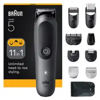 Braun AIO5560 cortadora de pelo y maquinilla Negro, Gris 14 Ión de litio