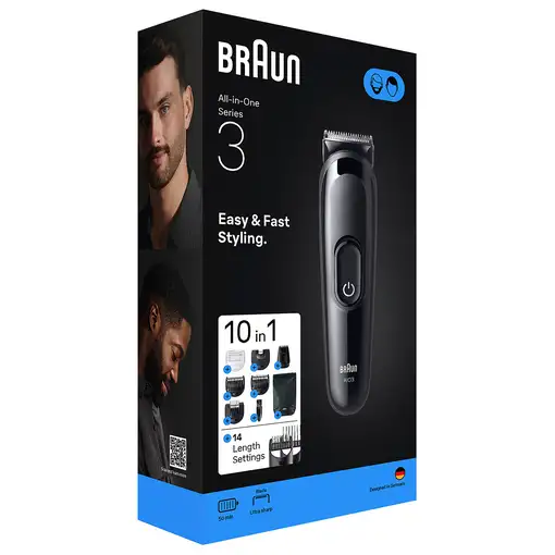 Braun AIO3560 cortadora de pelo y maquinilla Negro 14 Níquel-metal hidruro (NiMH)