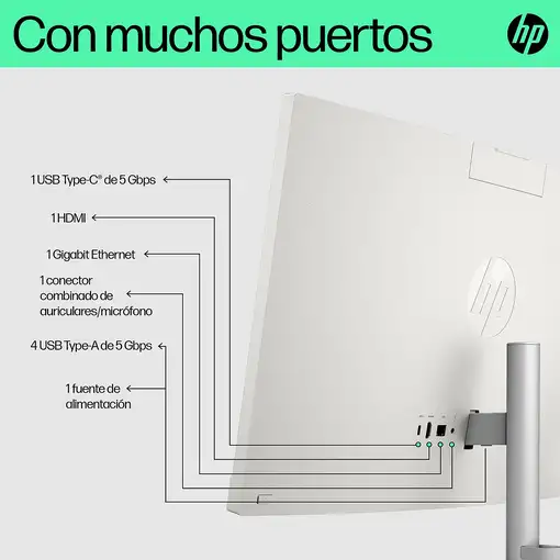 HP 24-cr0094ns Intel® Core™ i3 i3-1315U 60,5 cm (23.8\) 1920 x 1080 Pixeles Pantal