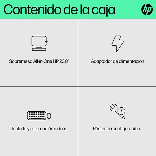 HP 24-cr0094ns Intel® Core™ i3 i3-1315U 60,5 cm (23.8\) 1920 x 1080 Pixeles Pantal