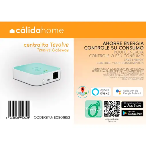 Emisor térmico eléctrico 12 elem 150W/elem, 18–23 m² CálidaHome Sentinel 1800W