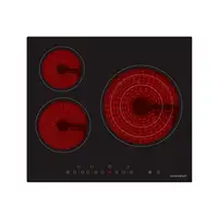 SCHNEIDER Placa Vitroceramica, 3 zonas de cocción, 60 cm, 5700 W, Control Táctil